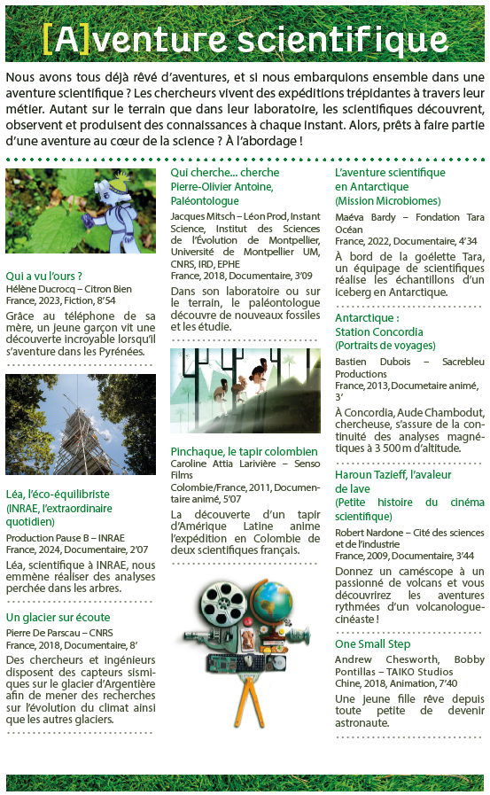 Programme Aventure scientifique